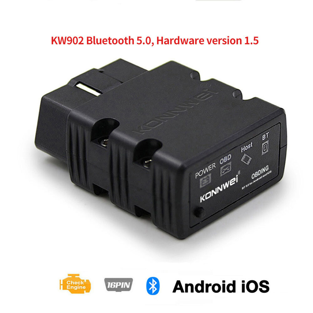 Bluetooth 4.0 ELM327 OBD2 Car Code Auto Reader Scaner For IOS iPhone Android USA
