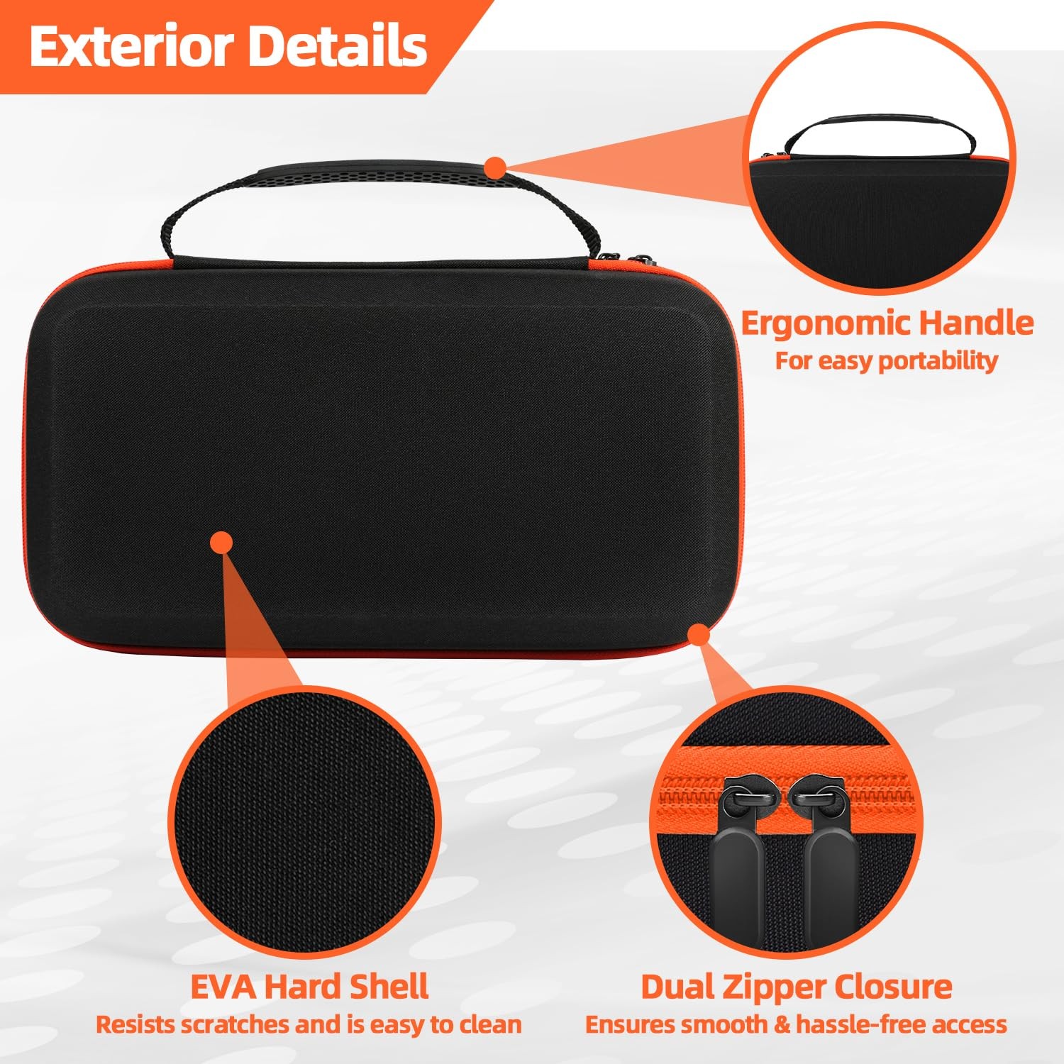 Storage Case Only for Klein Tools Electrical Large, Large Black&Orange