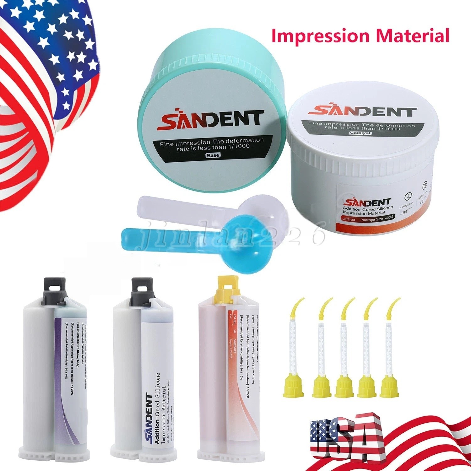 VPS Dental Impression Material Putty Heavy/Regular/Light Body-Fast/Normal Set