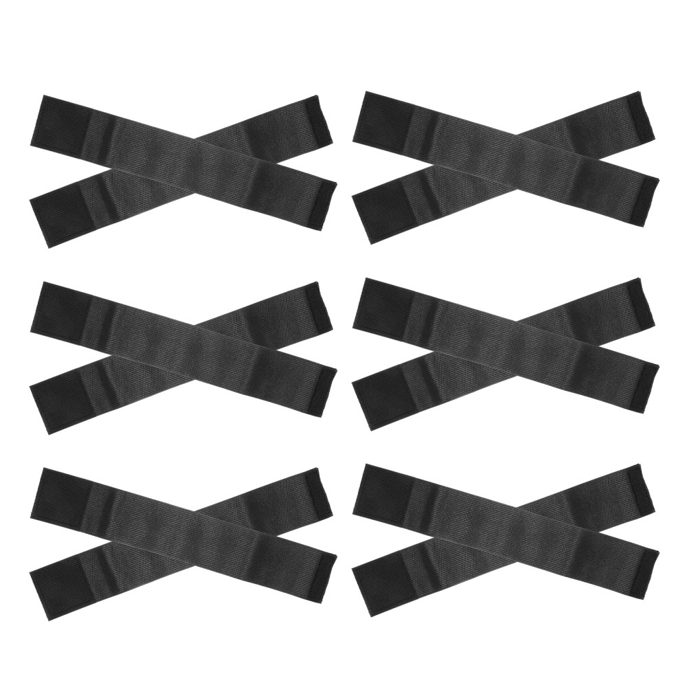 12 Pcs Elastic Black Mourning Bands Adjustable Funeral Armbands Polyester