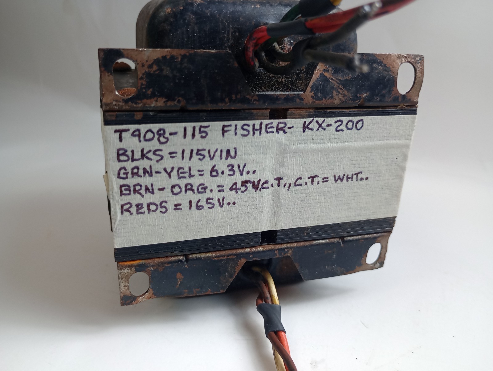 1 Fisher T908-115 Power Transformer -Tests Good -KX200