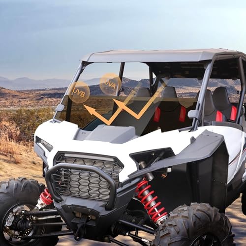 Half Windshield for RZR XP 1000/XP4 1000 2024,Tinted Front Half Windscreen