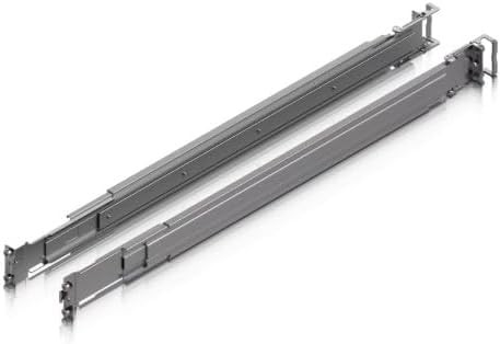 Generic Ubiquity Adjustable Sliding Rack Rails for 4-Post Cabinet, 45kg Capacity