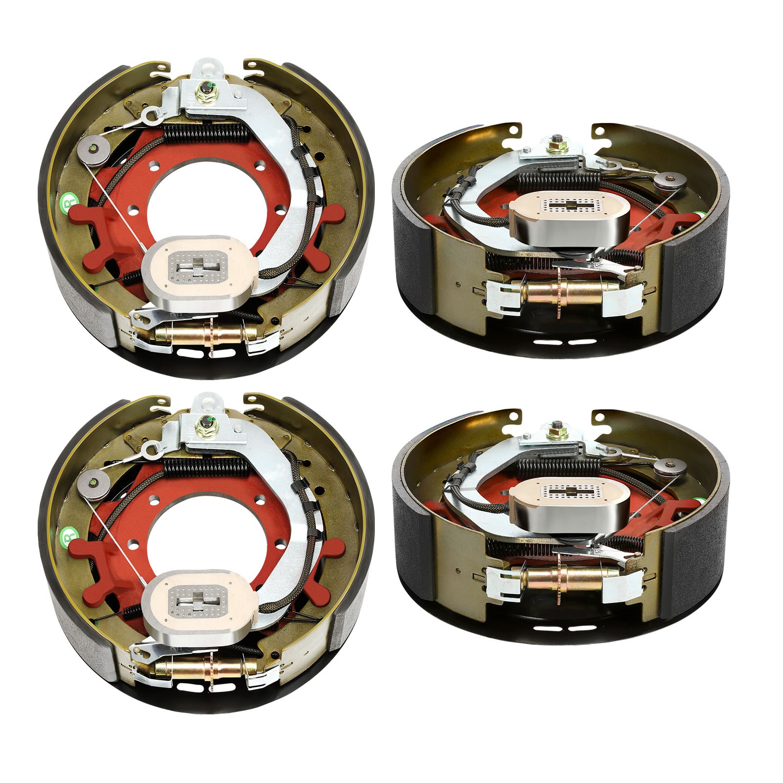 Four 12-1/4x3-3/8" 10K GD Electric Backing Plate 10000# Trailer Brake Fit Dexter