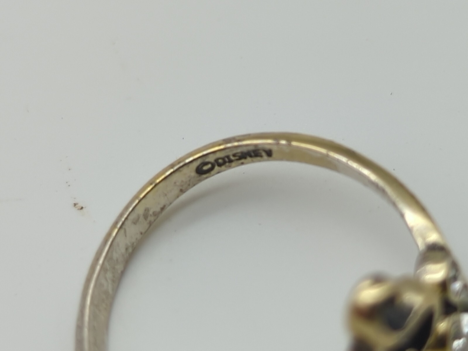 Round Cut CZ Mickey Mouse "S" Adjustable Initial Toe Ring SIZE 7