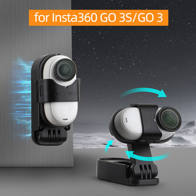 Magnetic Folding Camera Mount 360° Adjustable for Insta360 GO 3S/GO3 Accessories