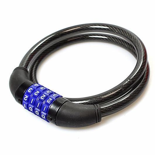 32" Cycling Heavy Duty 8mm Cable 4-digit Combination Password Bike Bicycle Lock