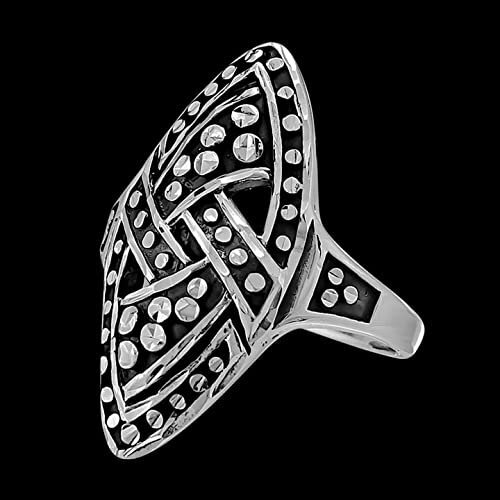 Size 6 - Diamond Cut Art Deco Woven Ring