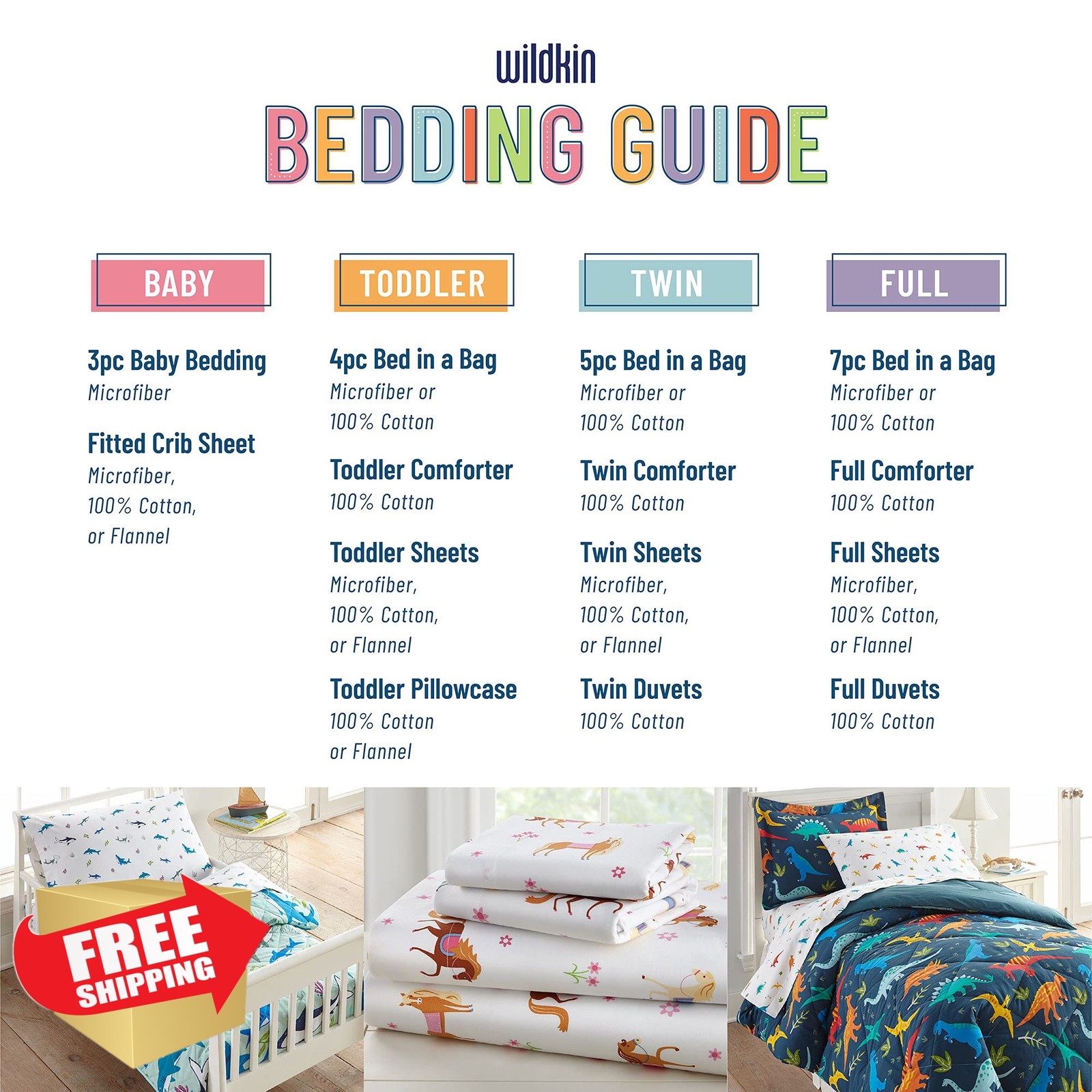 Wildkin Unicorn Toddler Pillowcase