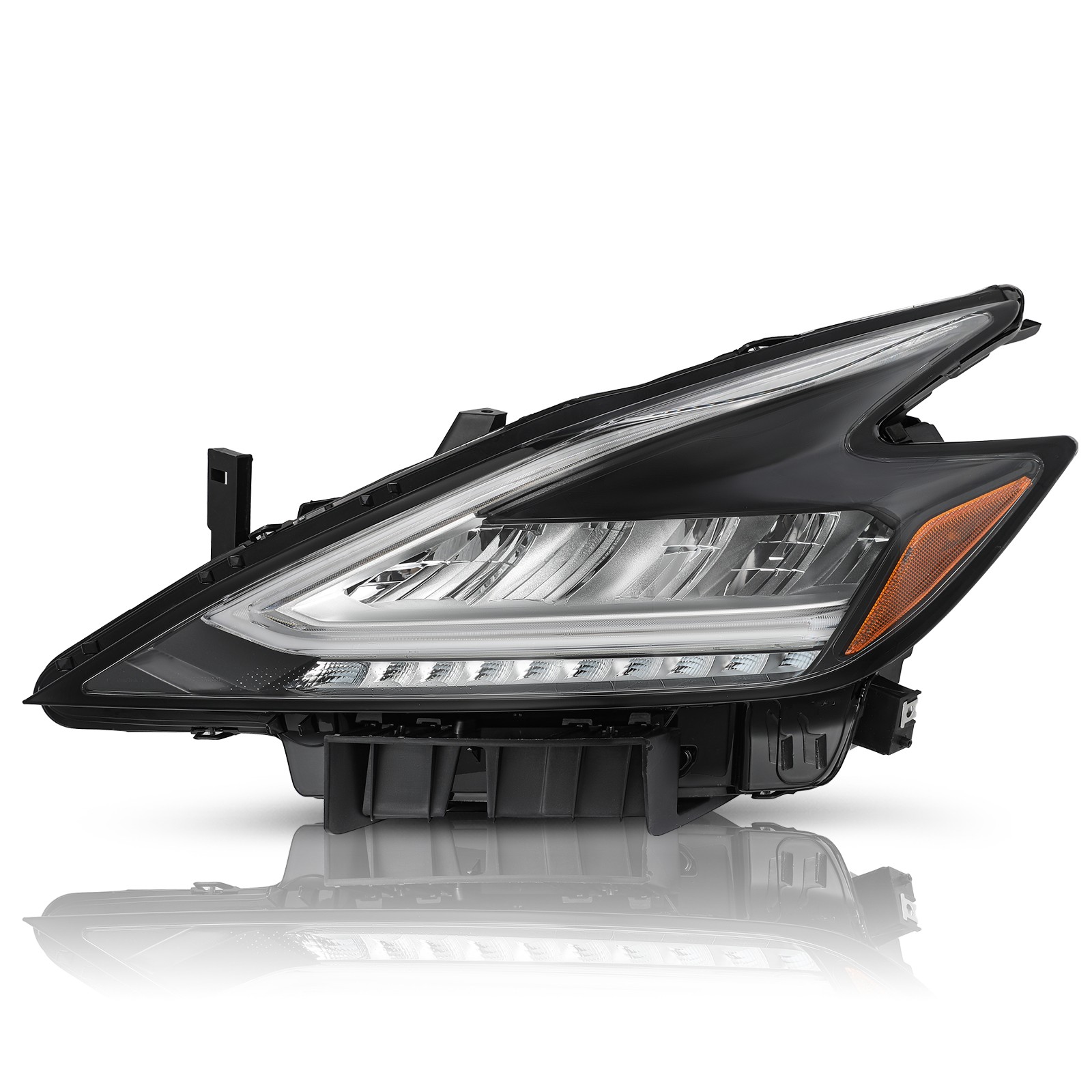 For 2019 2020 2021 Nissan Murano LED Left Side Black Housing Headlight Headlamp