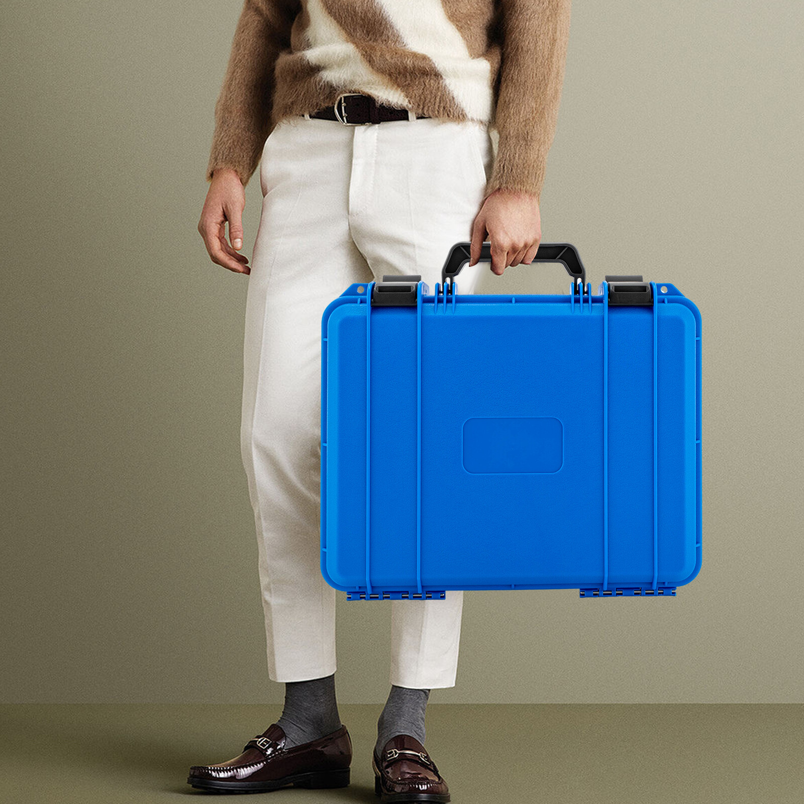 12 Slots Watch Storage Box Suitcase Case Display Storage Case Moisture-Proof