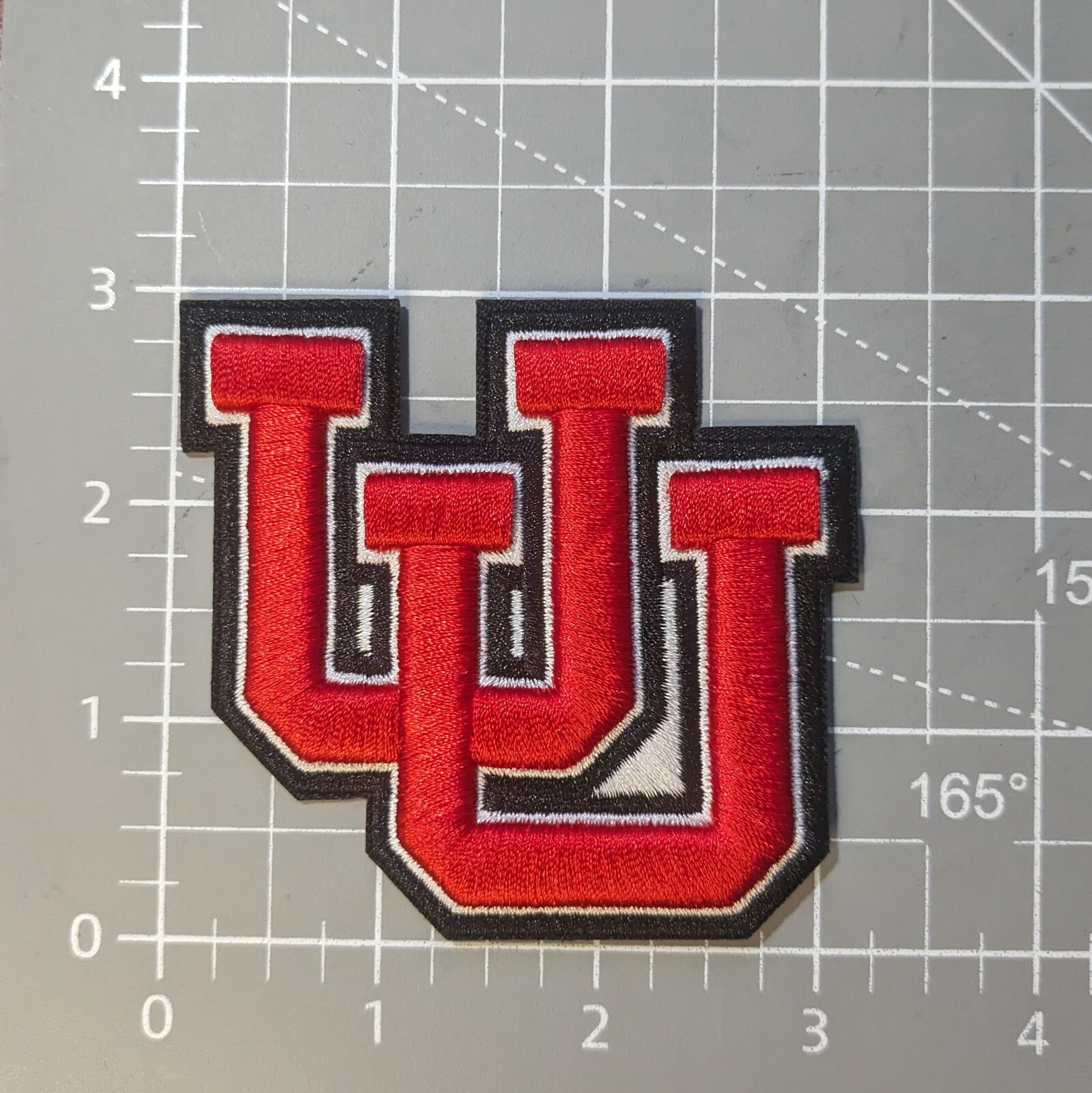 Utah Utes University of Utah College Embroidered Iron On 3D Puffer Patch 3x3.25"