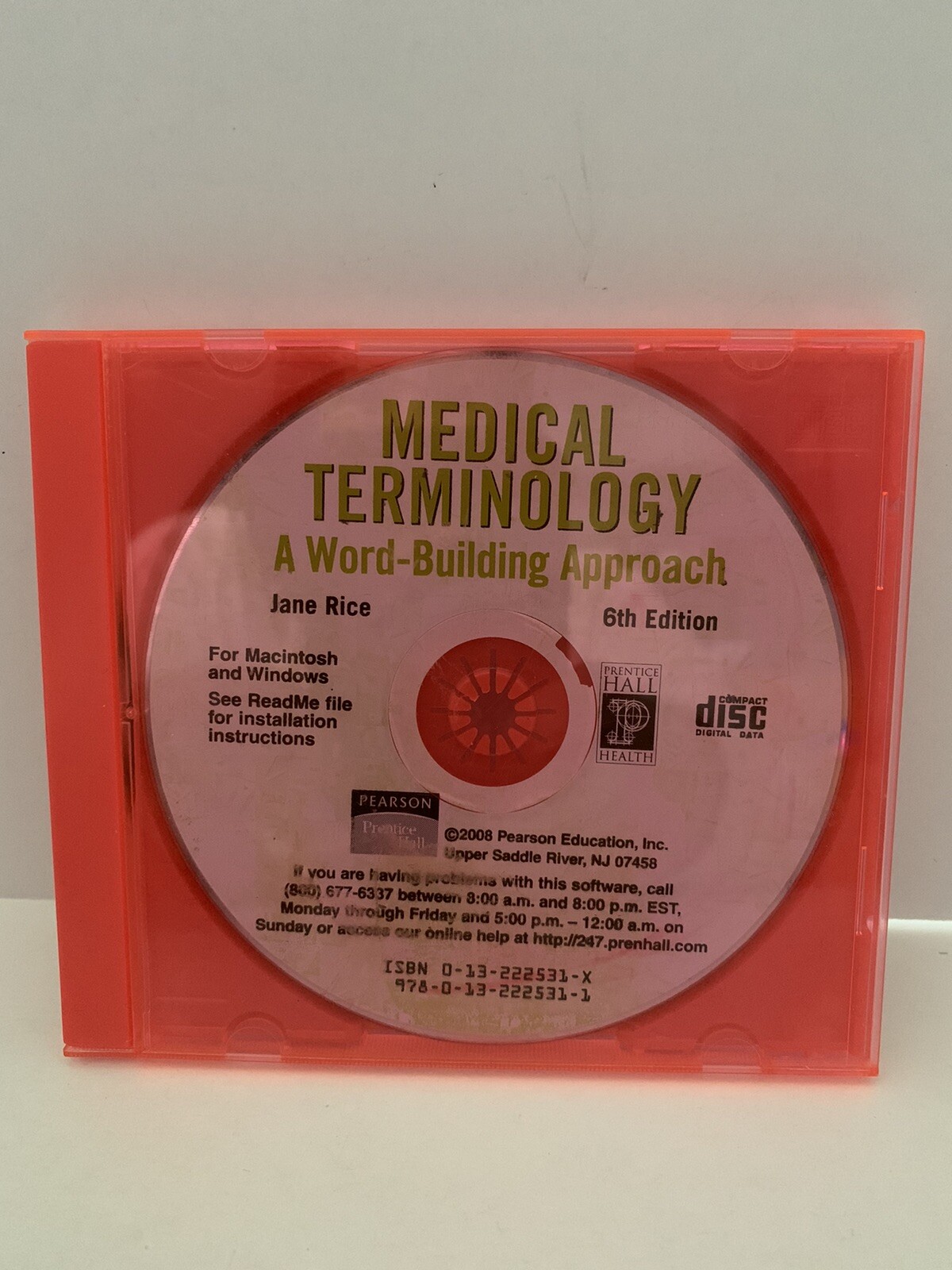 Medical Terminology A Word-Bulding Approach 6th Edition CD-ROM PC