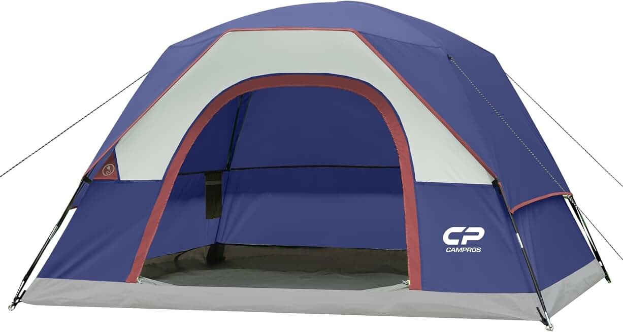 CAMPROS CP 2/4/6 Person Tents for Camping, Waterproof Windproof Dome Tent
