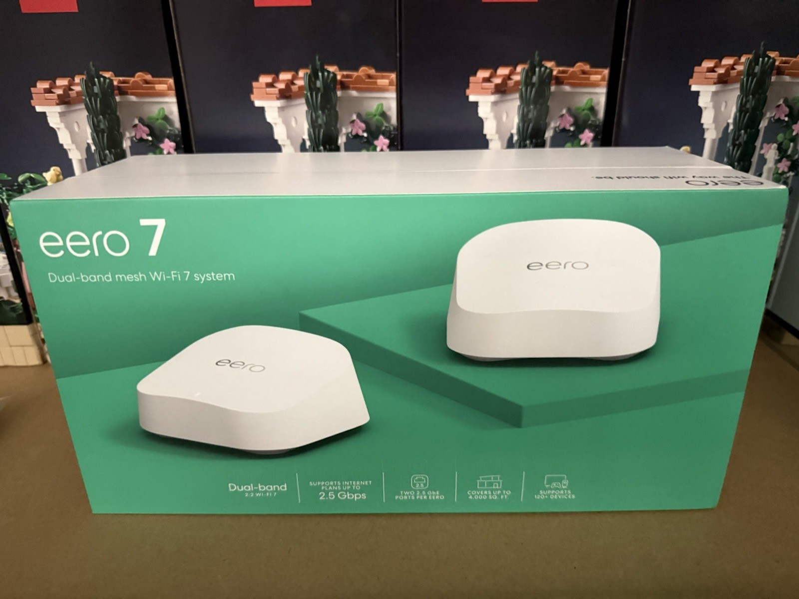 SEALED eero 7 Dual-Band Mesh Wi‑Fi 7 Router System 2-Pack White 2.5 Gbps