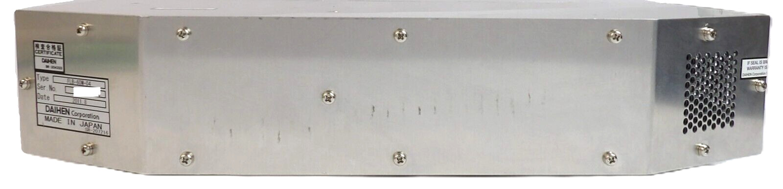 Daihen FLB-60M-04 RF Generator Power Supply Assembly Working Surplus