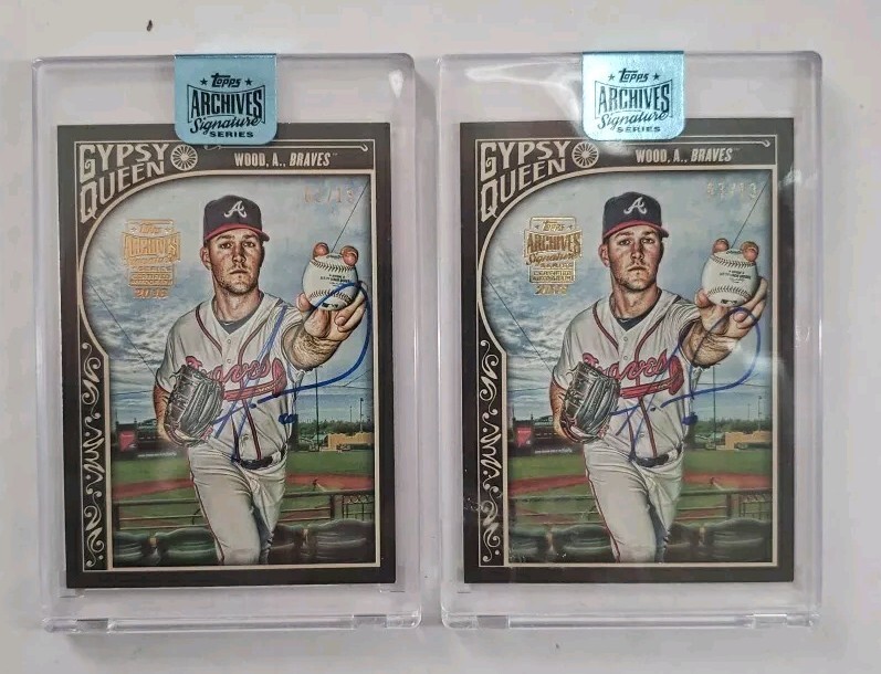 2x 2018 Archives Signature Series Active Player Ed Buyback #d /13 Alex Wood Auto