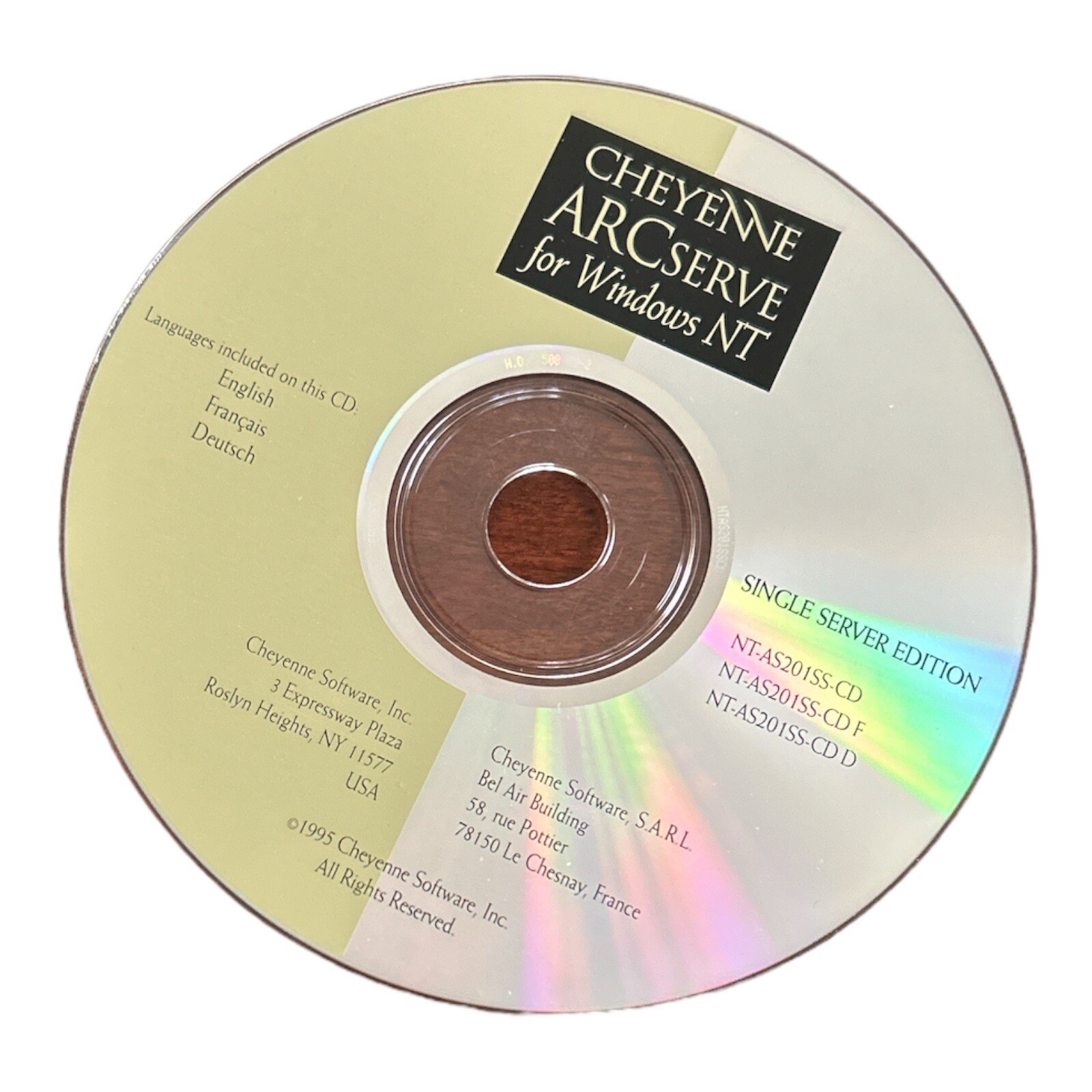 Cheyenne ARCserve for Windows NT Single Server Edition