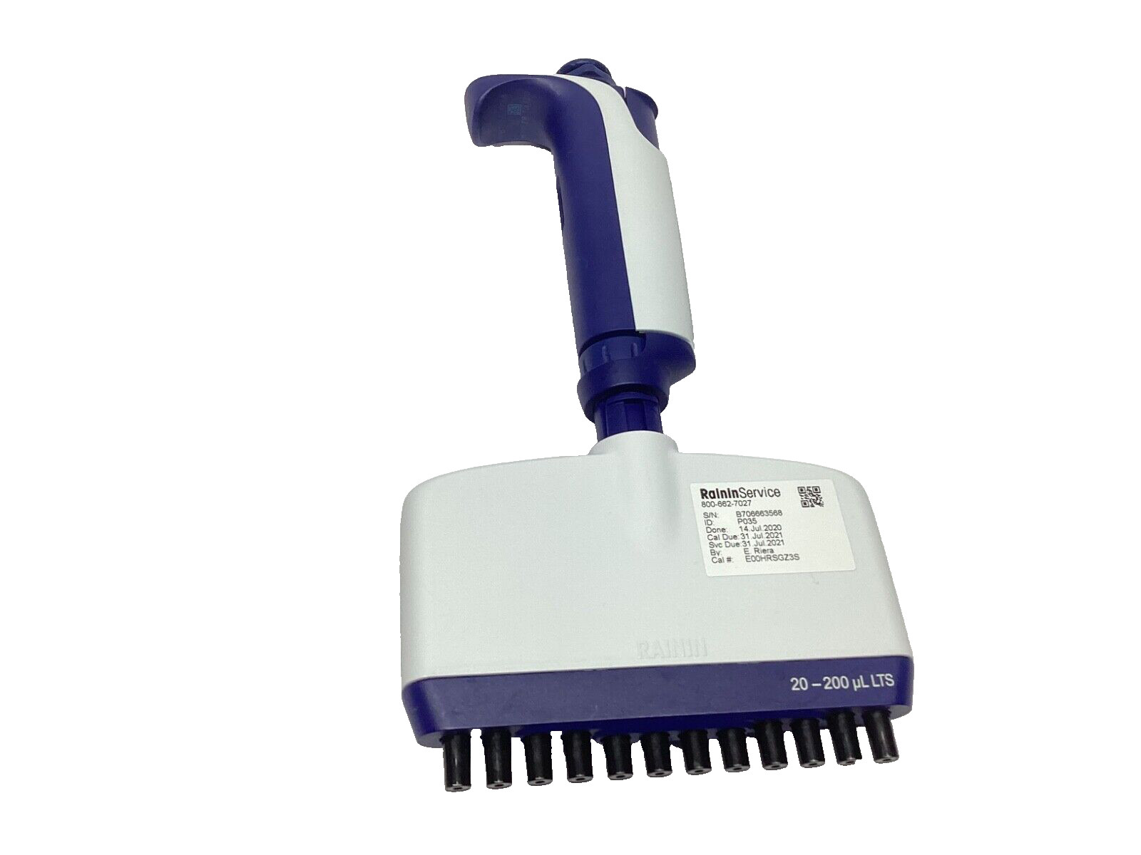 Rainin L-200  Pipet-Lite XLS 12 Channel  20-200ul LTS  100% Guaranteed