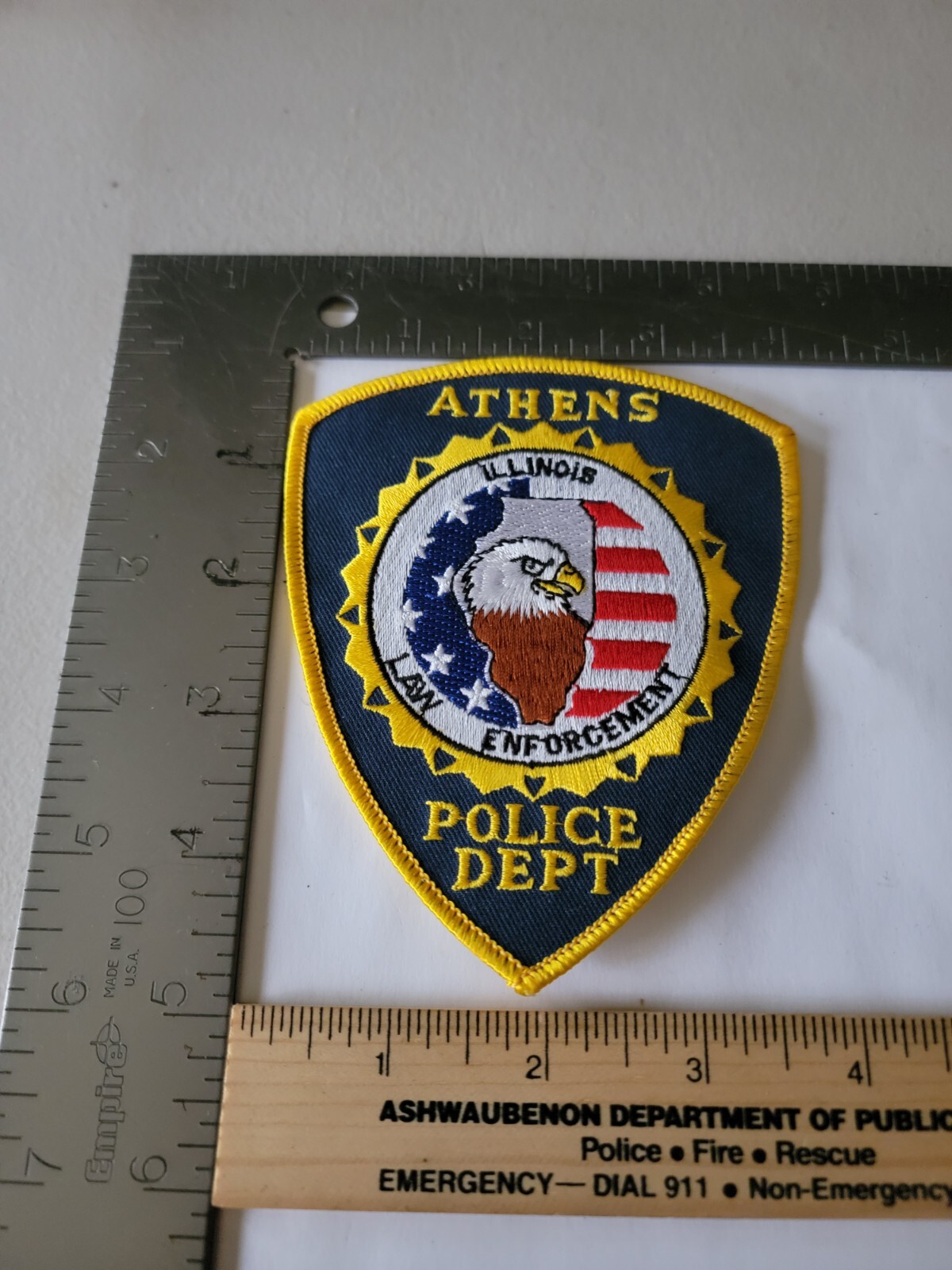 GGb5 Police patch Illinois Athens