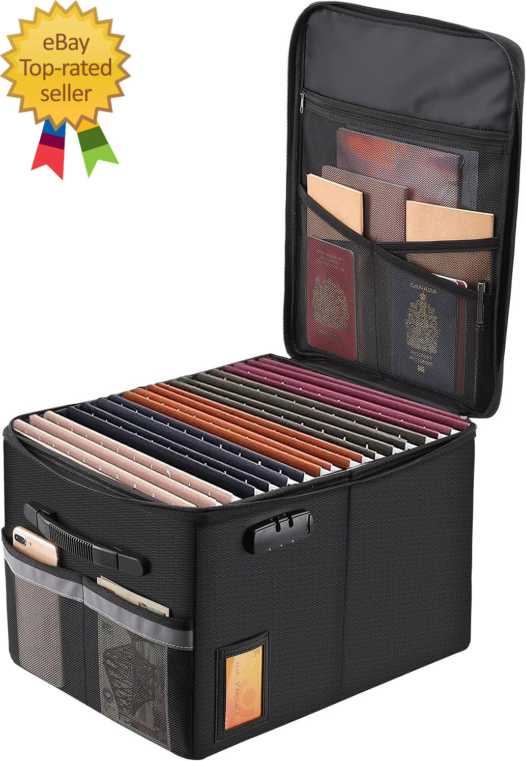 Fireproof File Cabinet with Lock Fireproof Document Organizer Collapsible File