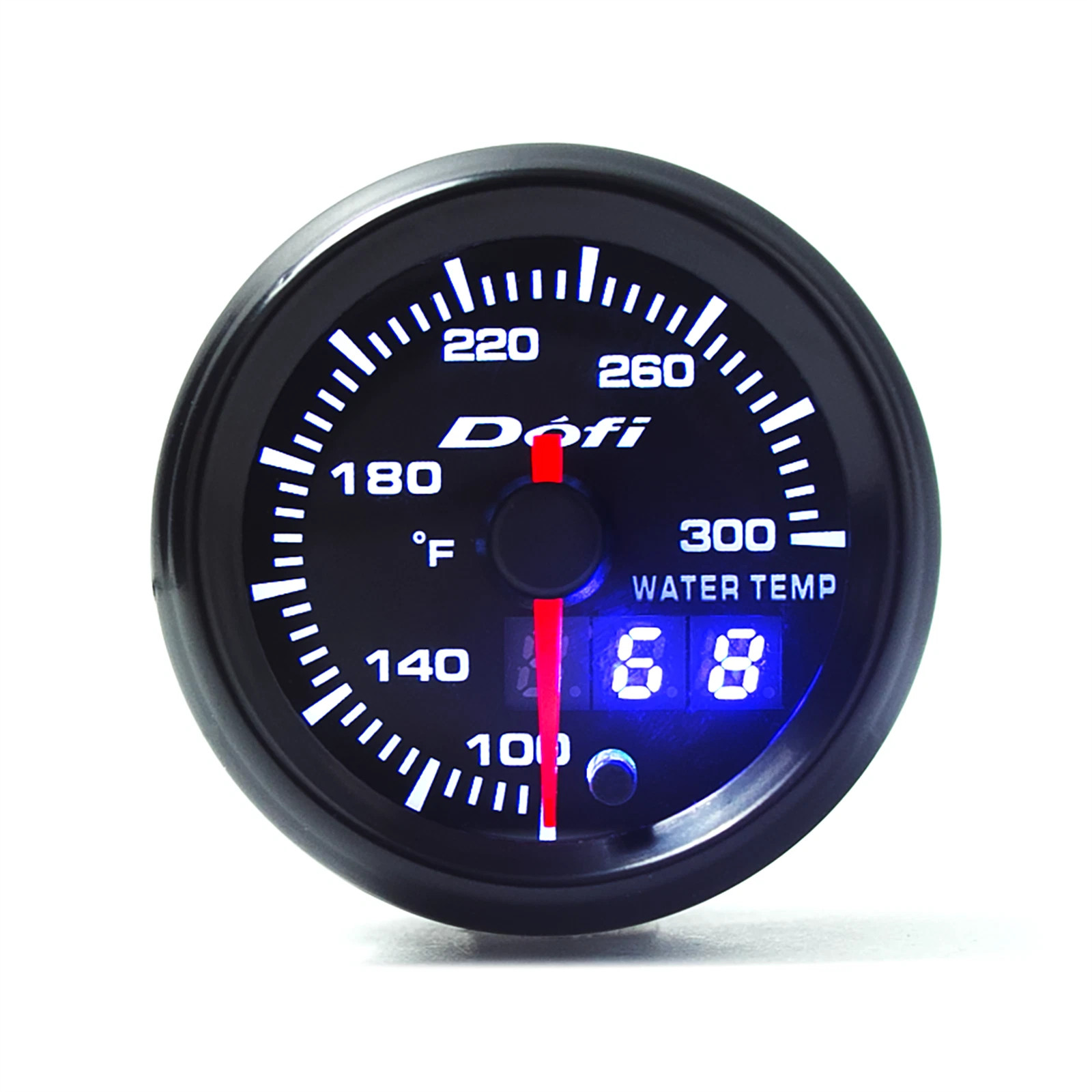 2" / 52 mm Pointer & Digital 7 Color LED Car Water Temp Temperature Gauge Meter