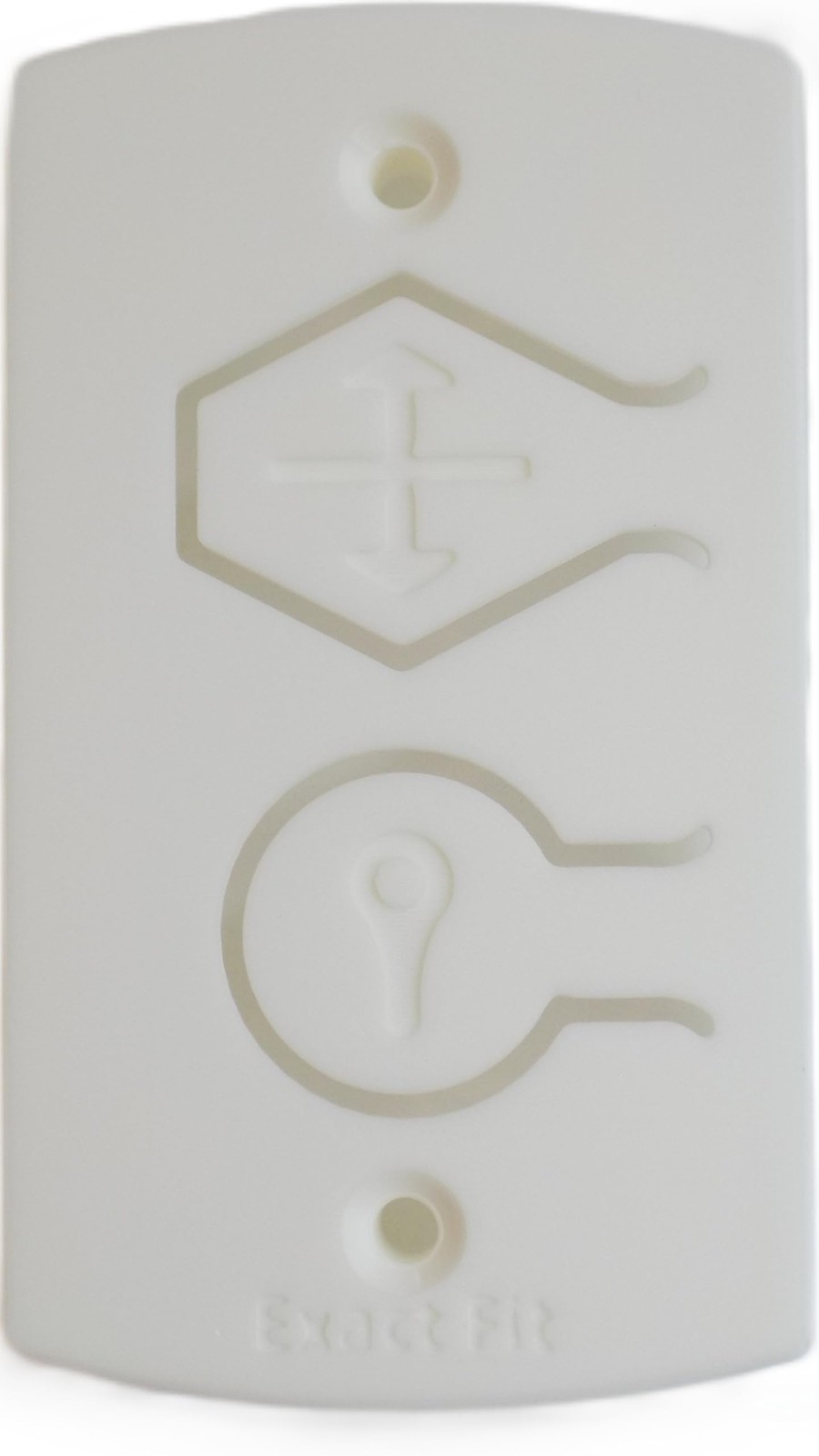 White Two Button Cover Plate - Fits Wayne Dalton Garage Door Wall Station...