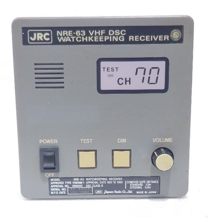 JRC NRE-63 MARINE SHIP BOAT DSC WATCHKEEPING RECEIVER RADIO EQUIPMENT BR 68108