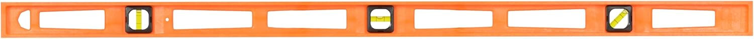 Johnson Structo-Cast Level - 3 Vial, Size: 48", Model: 7748-O, Orange - 10 qty