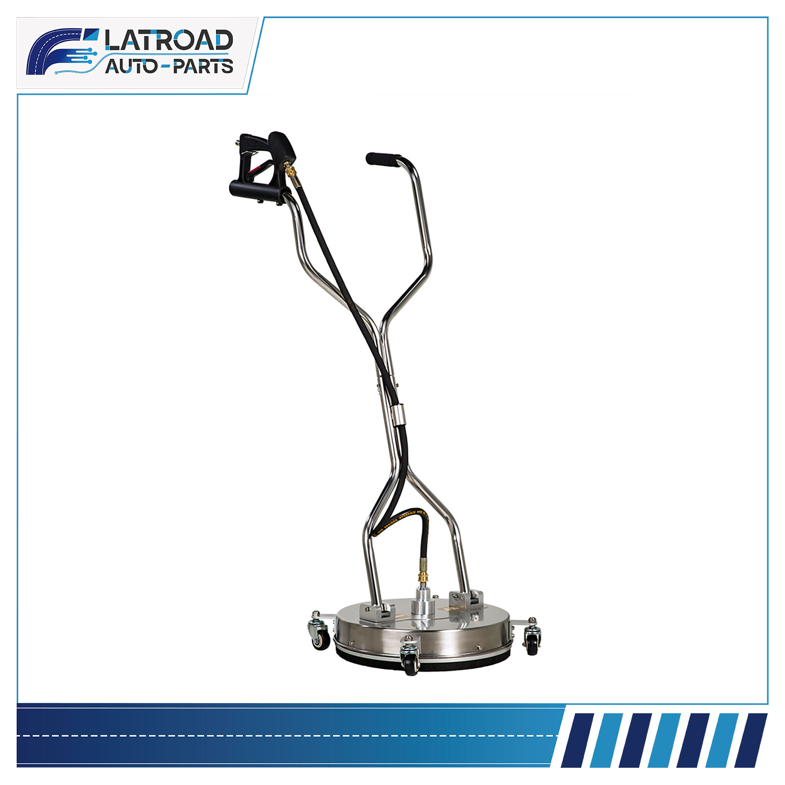 16.5" Pressure Washer Surface Cleaner With Handles W/ 4 Spinner Wheels