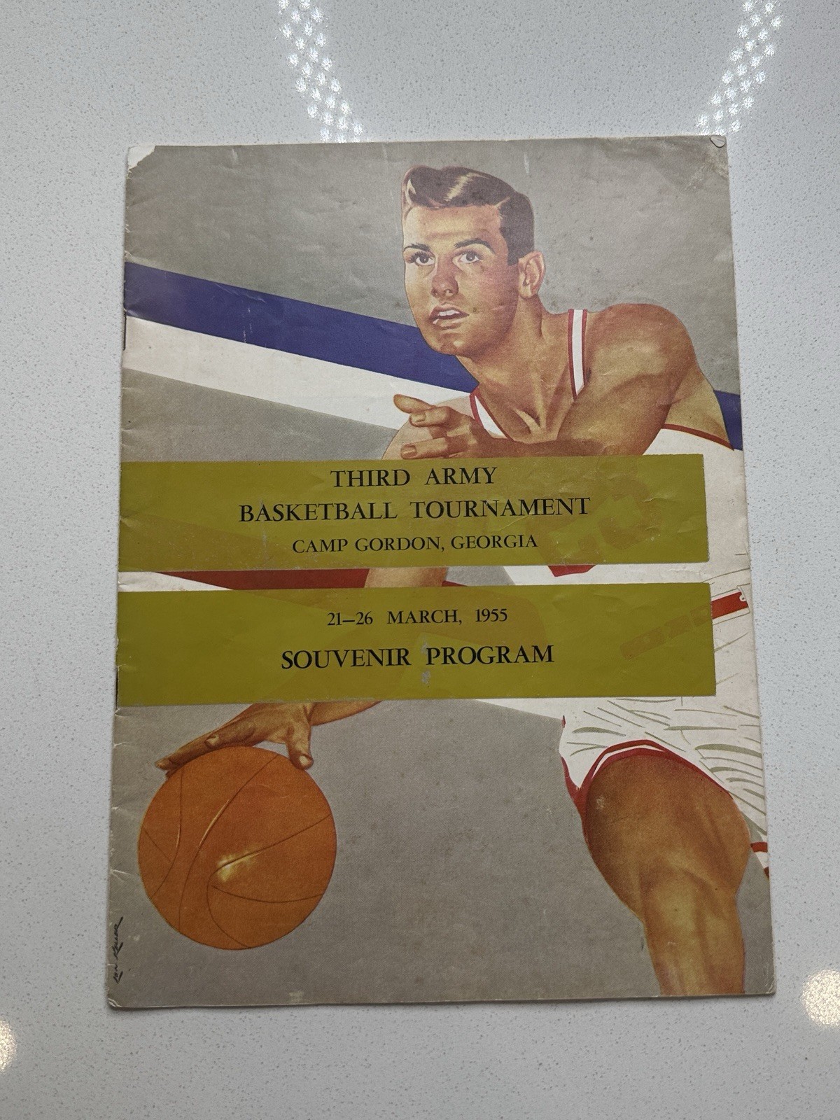 1955 Third Army Basketball Tournament Souvenir Program Coca-Cola Ad