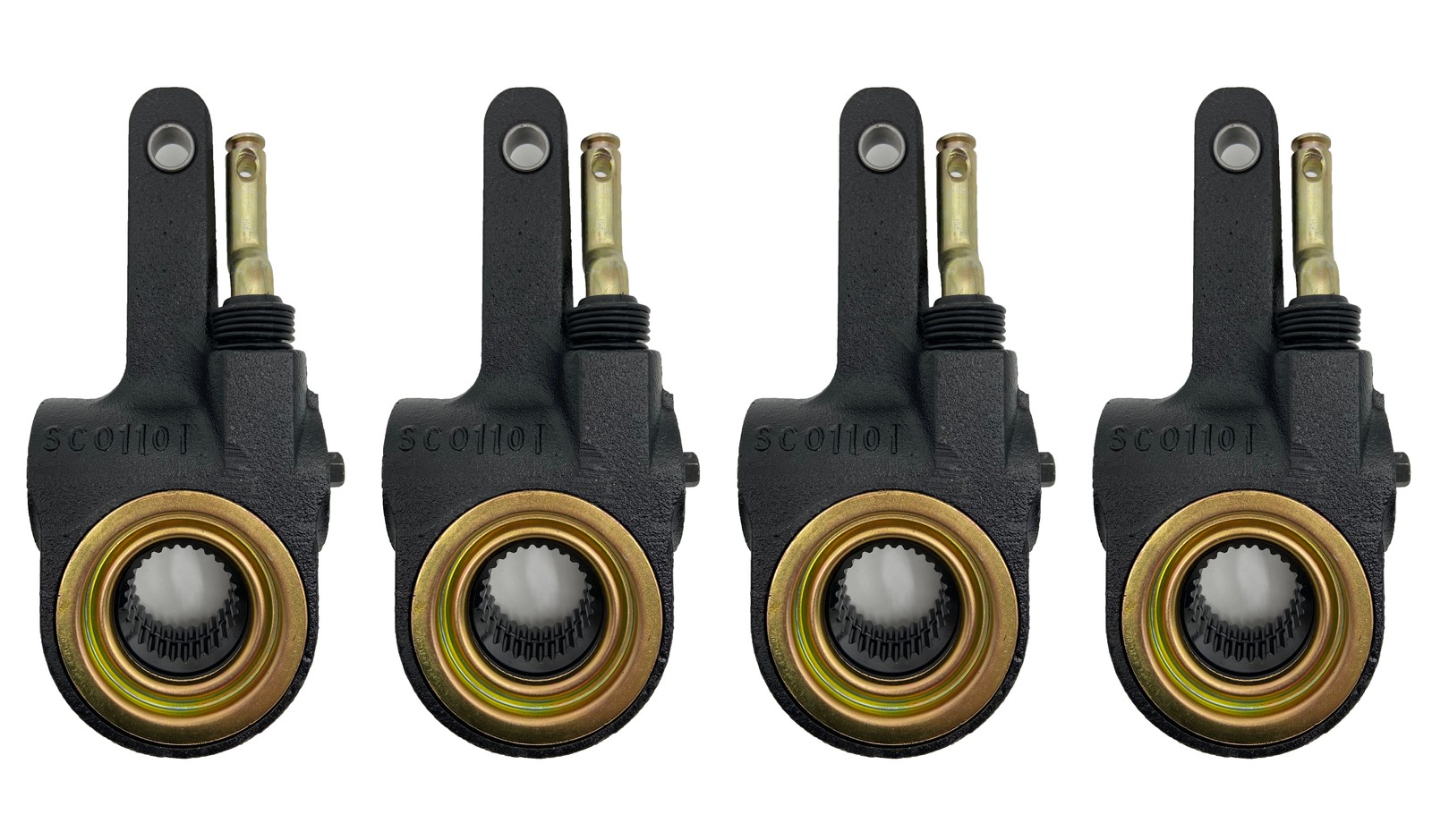 4 of 6" Lever 28 Spline Automatic Slack Adjuster for Welded Clevis AS1173