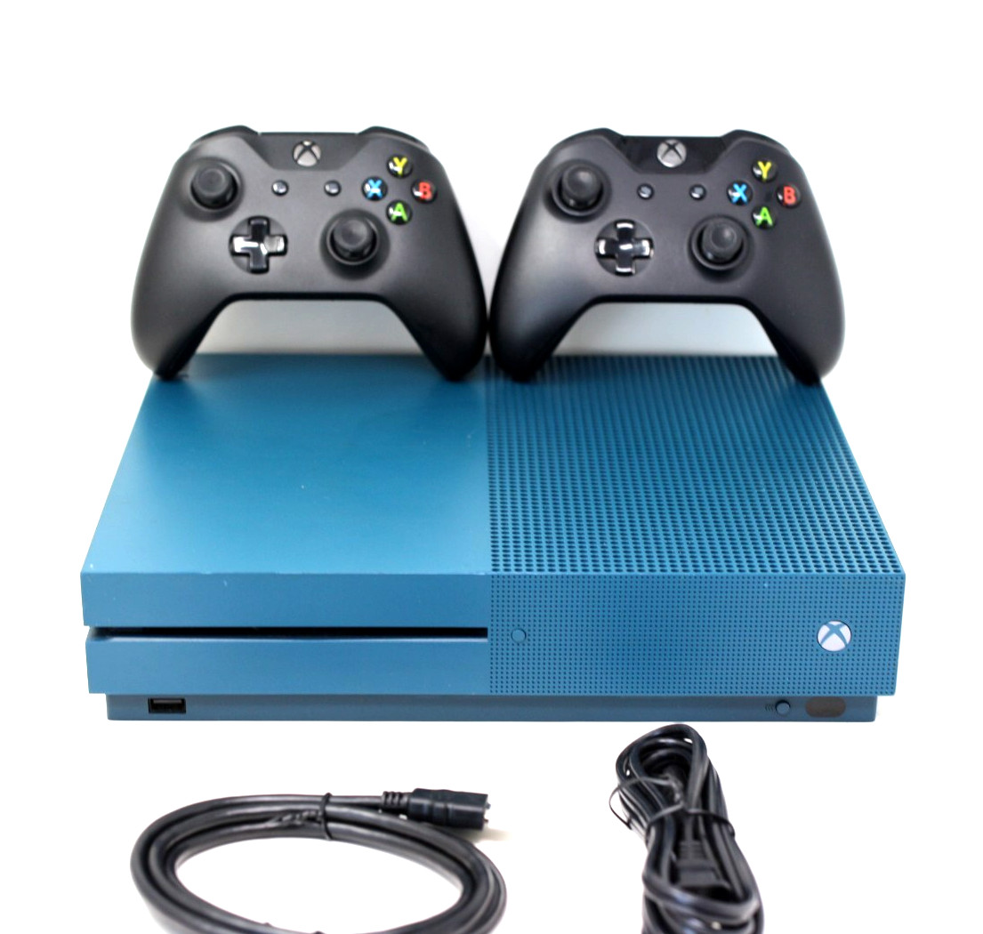 Microsoft Xbox One Special Edition Bundle 500GB Deep Blue Used like a New