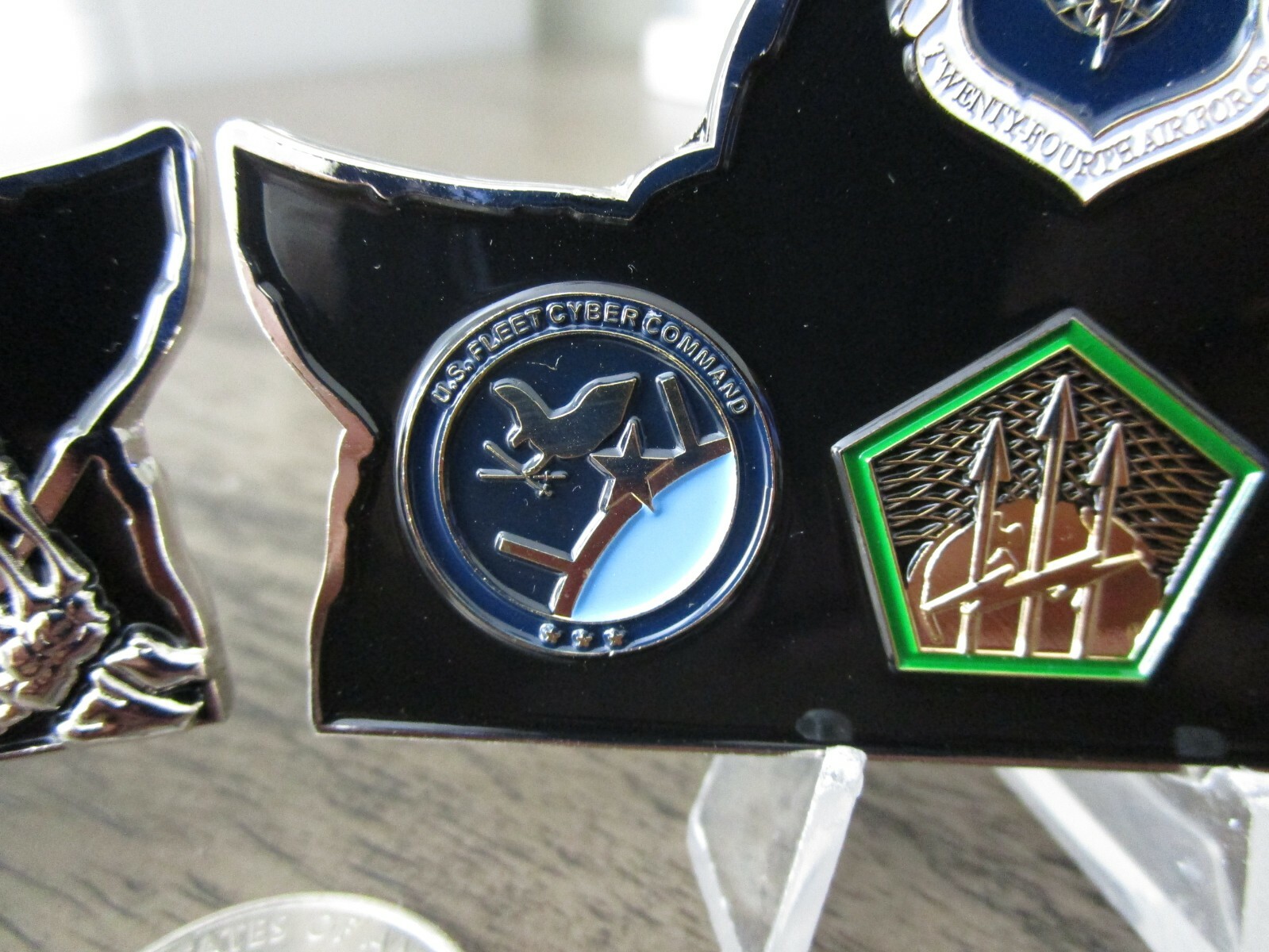US Cyber Command CYBERCOM USN USAF Army NSA Reaper Challenge Coin