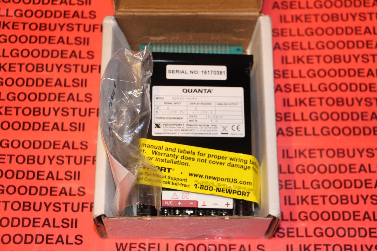 Newport Q2460-AVR4 DC Volt Meter 199.9V New