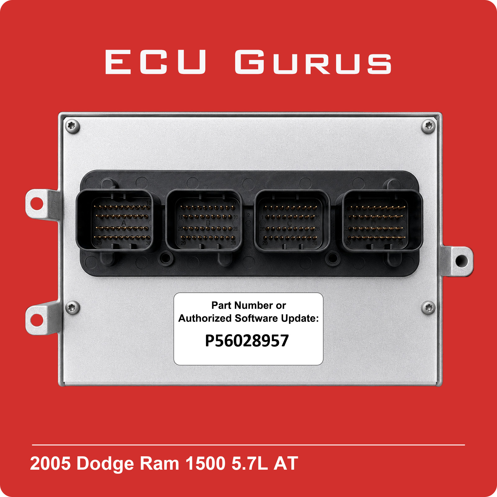 2005 Dodge Ram 1500 5.7L AT Engine Computer P56028957 "VIN Programmed" ECM PCM