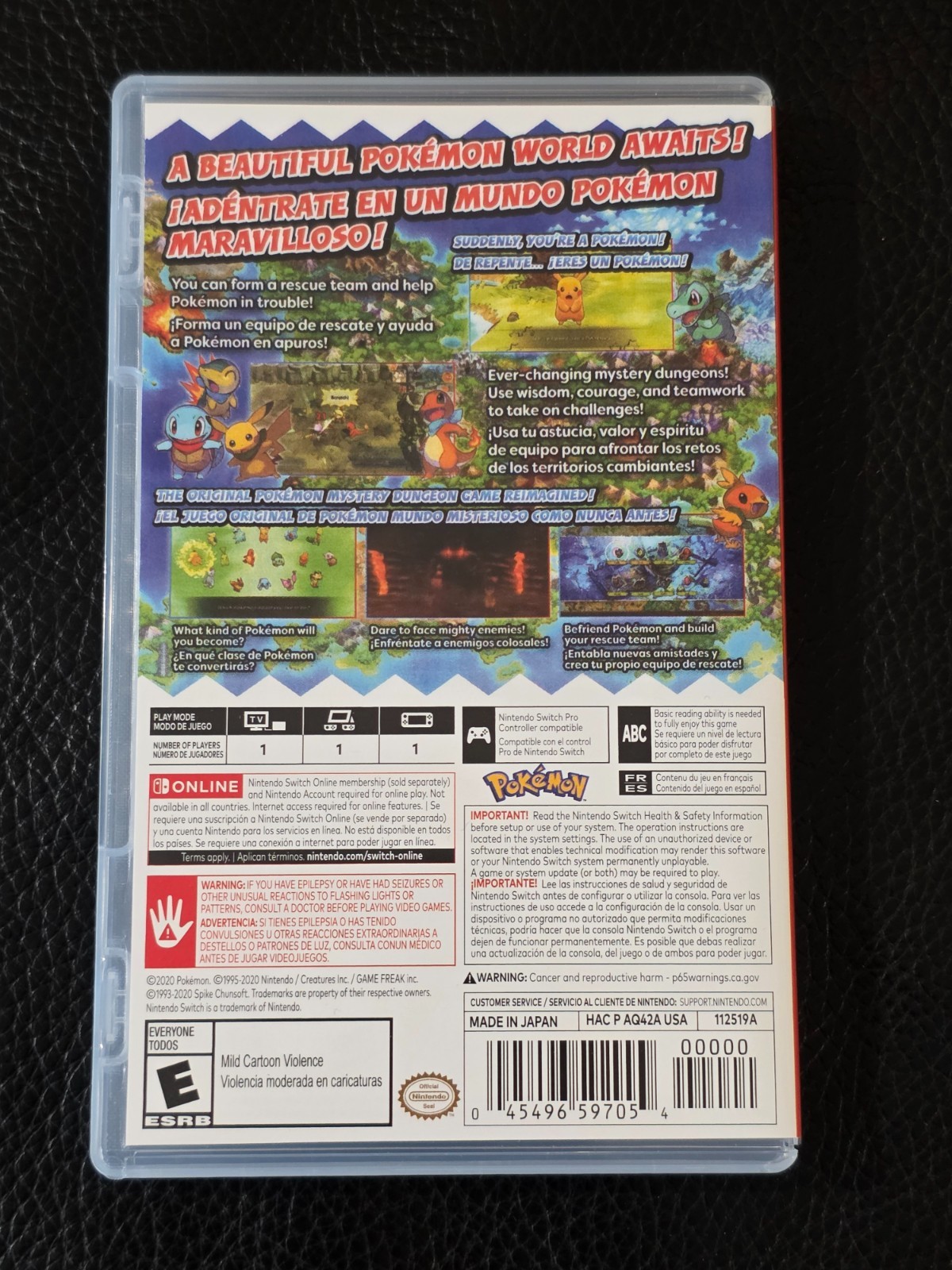Switch Case Replacement Nintendo Switch Pokemon Mystery Dungeon Rescue