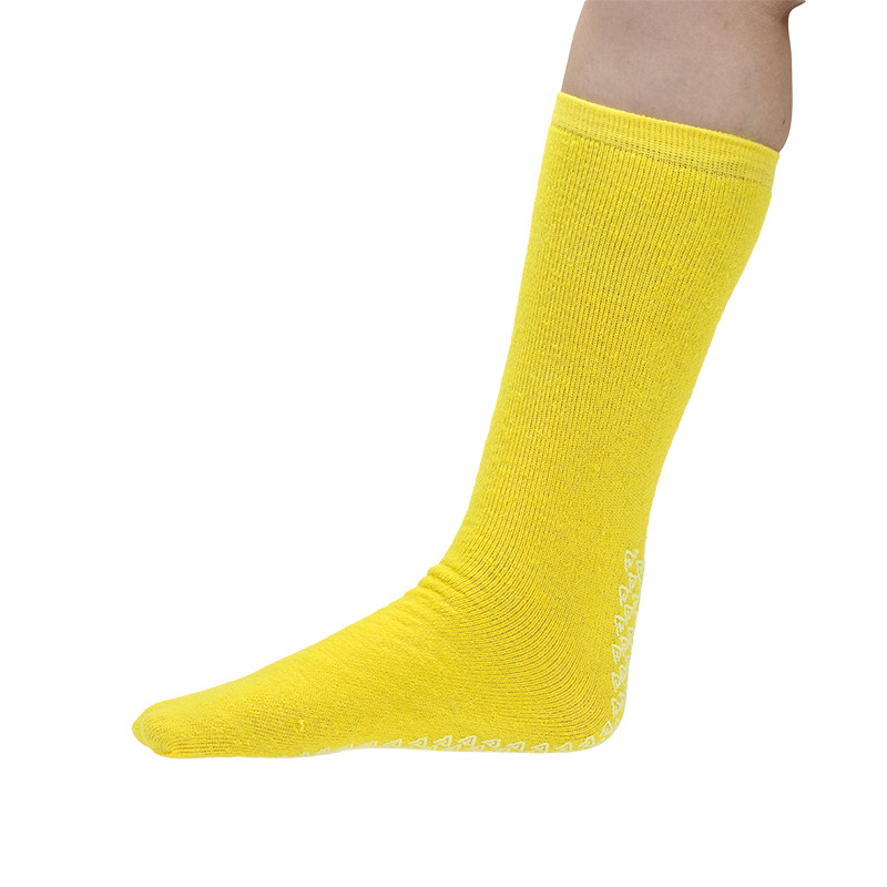 1 Pair, Single Sided Anti-Slipper Socks, Non Skid Hospital, Travel, 4XL #2186 &