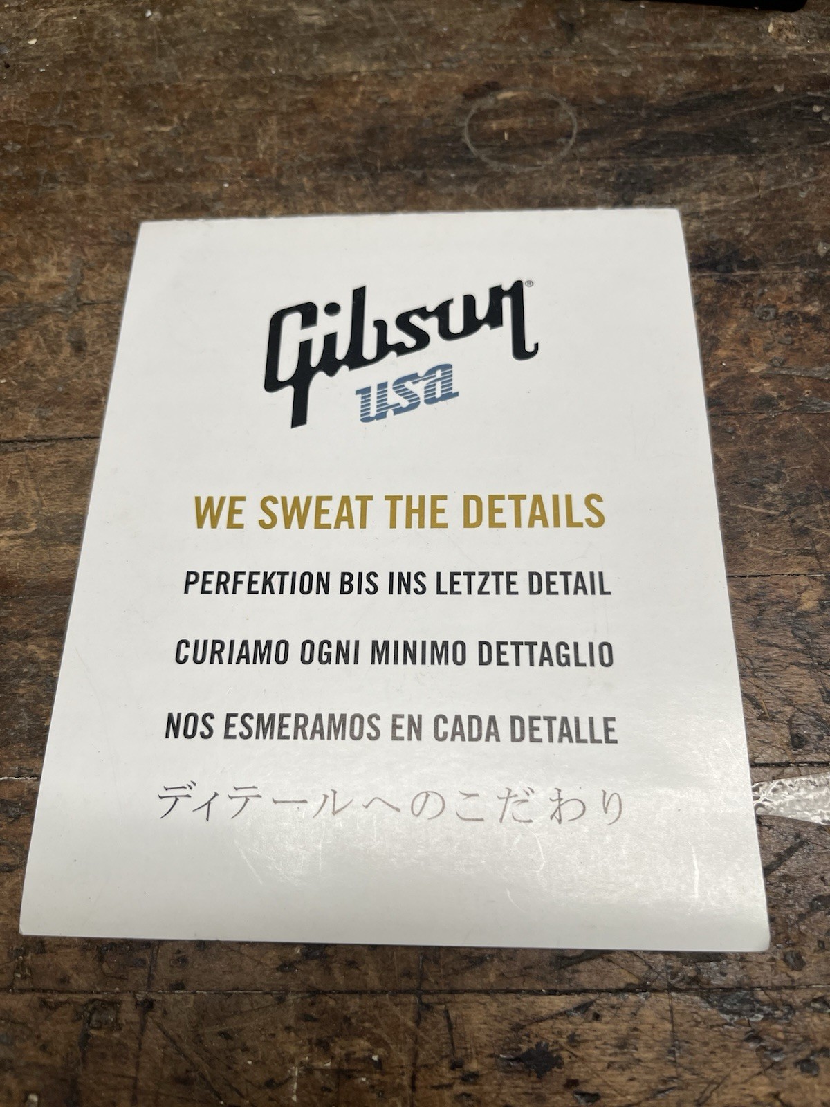 Gibson Guitars 2014 Quality Checklist  Case Candy