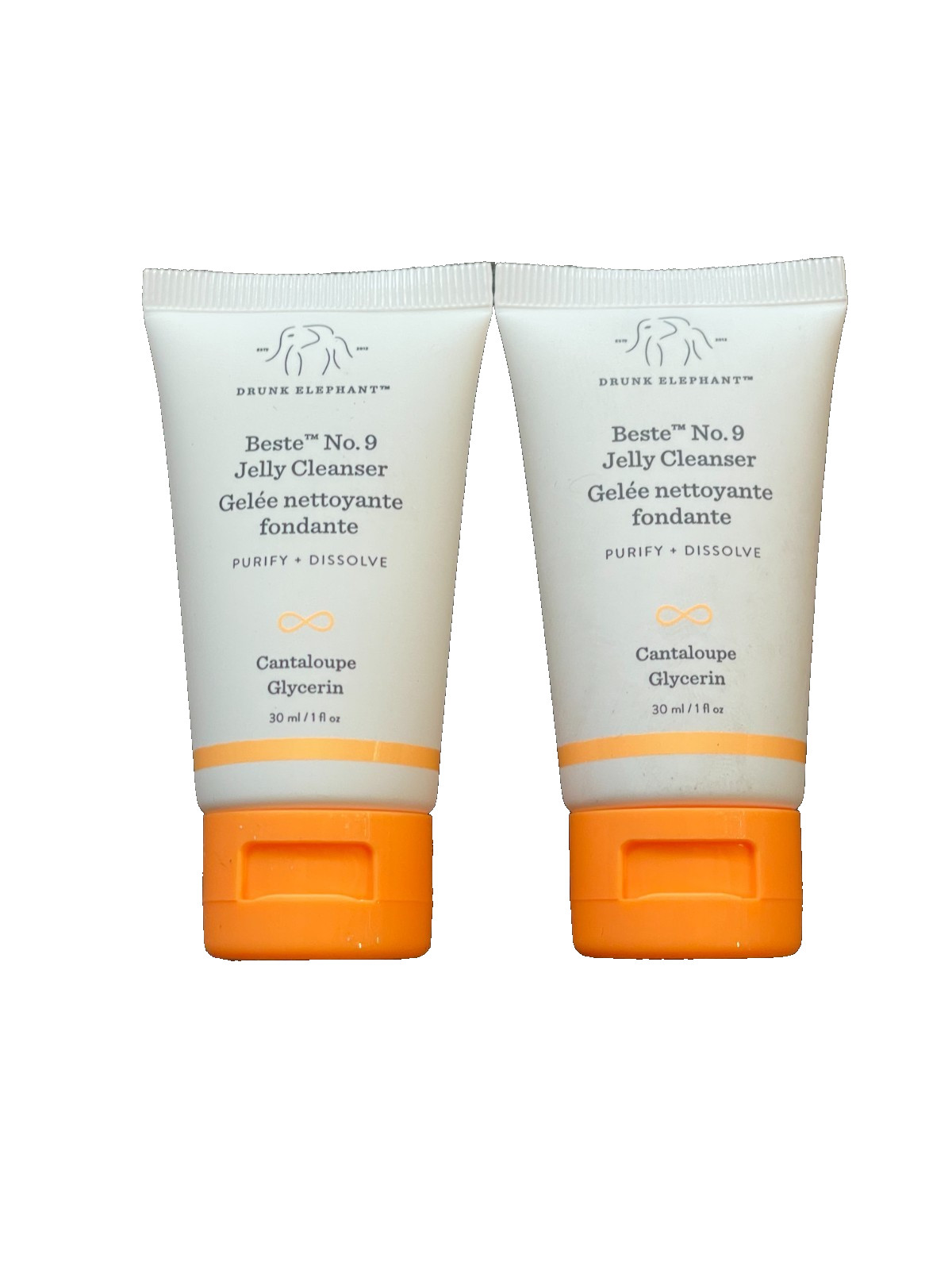 Drunk Elephant Beste No.9 Jelly Cleanser 30ml / 1 fl.oz Each - 2 Pack