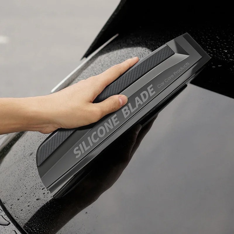 Non-Scratch Silicone Car Window Squeegee Wiper Blade Water Drying Scraper Tool