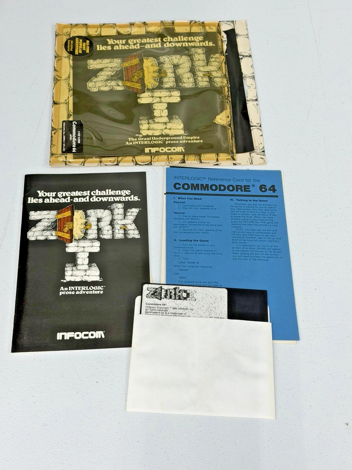 ZORK I (COMMODORE 64) VINTAGE COMPUTER GAME INFOCOM
