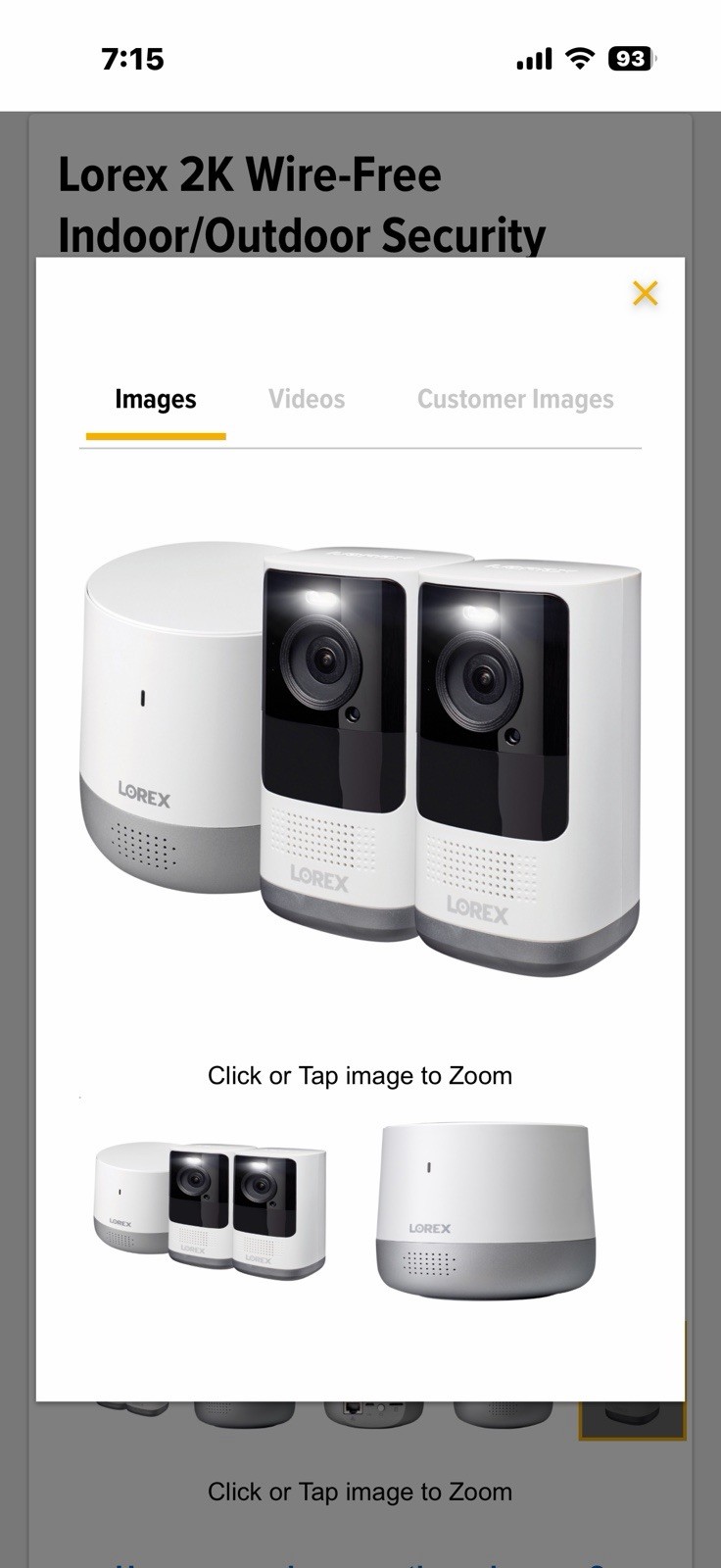 Lorex 2k Qhd Wire-Free Security System With Person Detection ￼