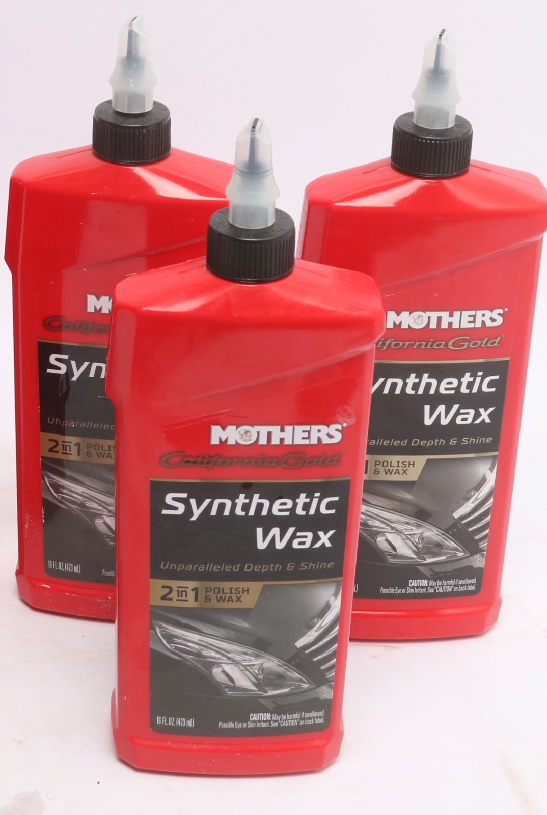 3 MOTHERS 16 oz California Gold Synthetic Wax Liquid Maximum Polymer Protection