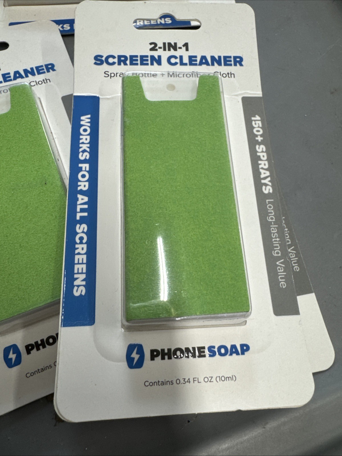Phone Soap 2-In-1 Screen Cleaner - Works on All Screens Grey