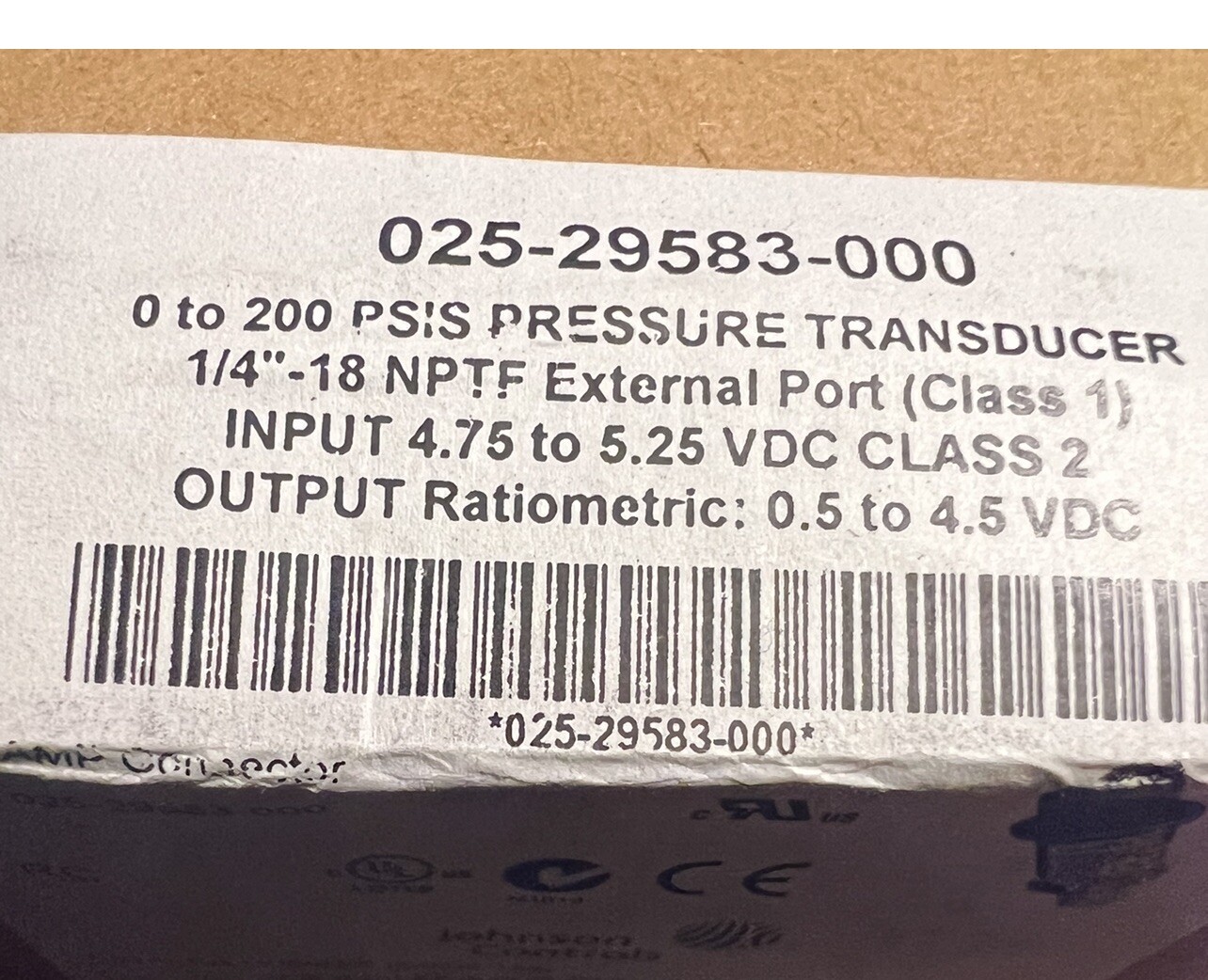 02529583000 York Oem Transducer New In Unopened Box