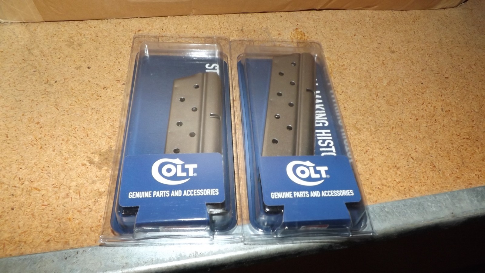 2 - NEW - COLT 1911 OFFICER/DEFENDER  FACTORY OEM - 9MM 8RD MAGAZINES STAINLESS