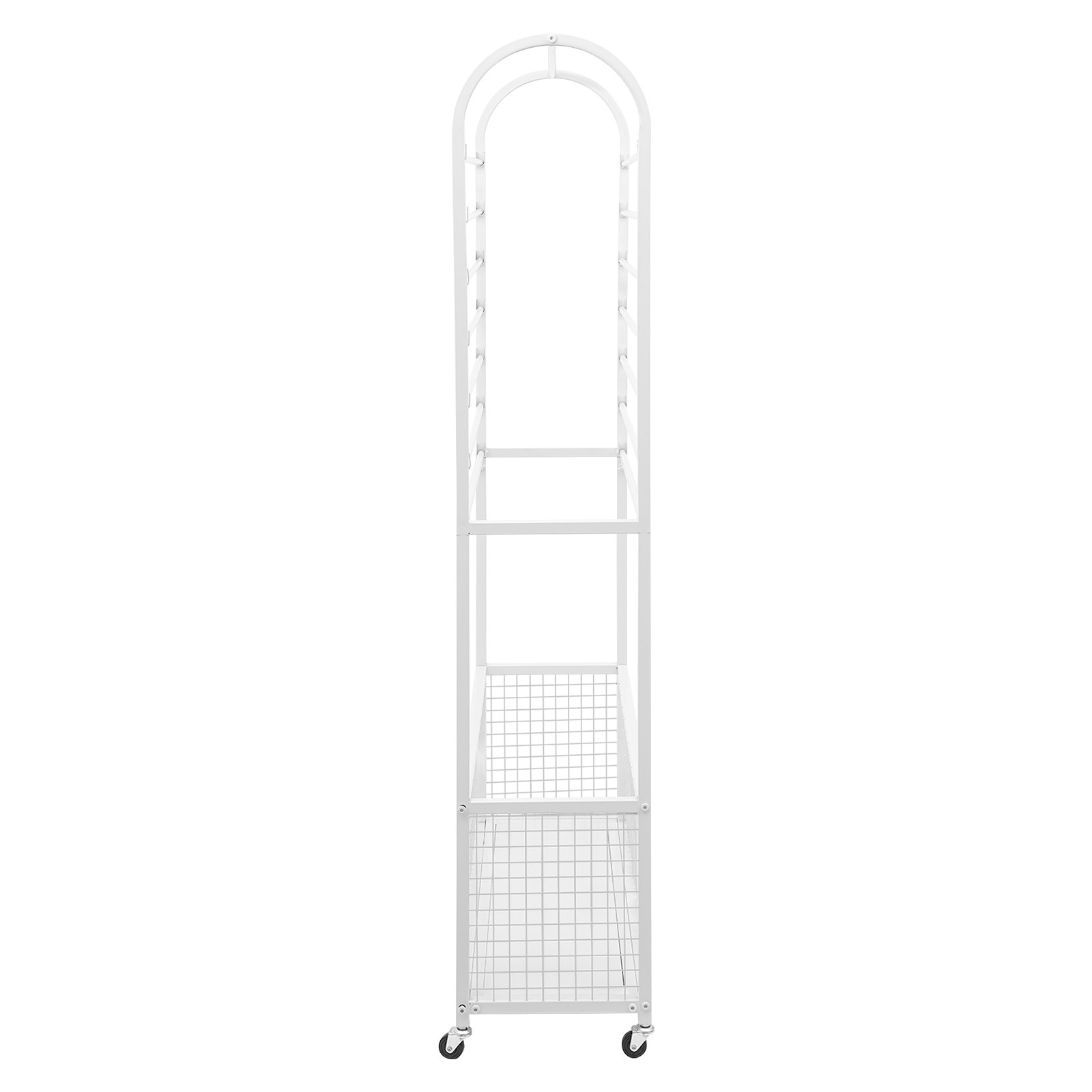 Double-Sided Ribbon Holder, White Ribbon Organizer, Ribbon Storage Display Rack