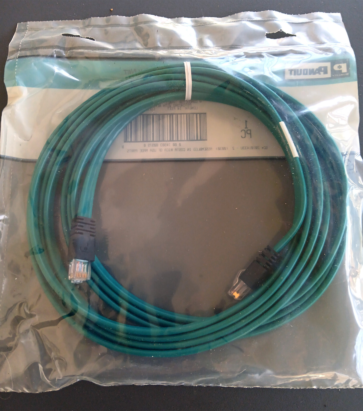 CAT6 CAT5 CAT 6 CAT 5 patch network cable 14ft UTPCT6114GR Green Panduit