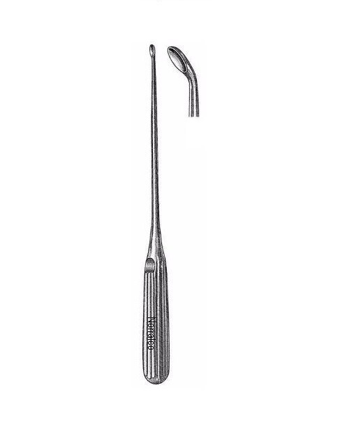 Scoville Ruptured Disc Curette, 10", Angled Backward Cup, 4 x 10mm, Premium